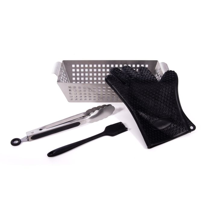4pc BBQ Grill basket Set