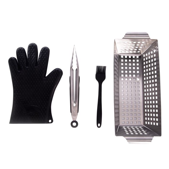 4pc BBQ Grill basket Set