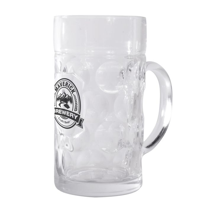 1 Litre Glass Beer Stein