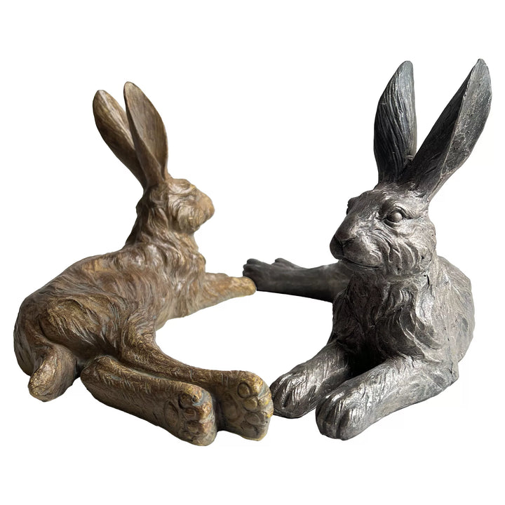 Junior Pecan Lying Hare Decor