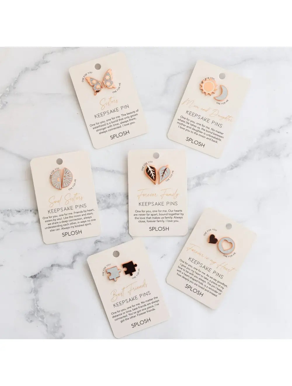 Forever Connected Sister keepsake Pin