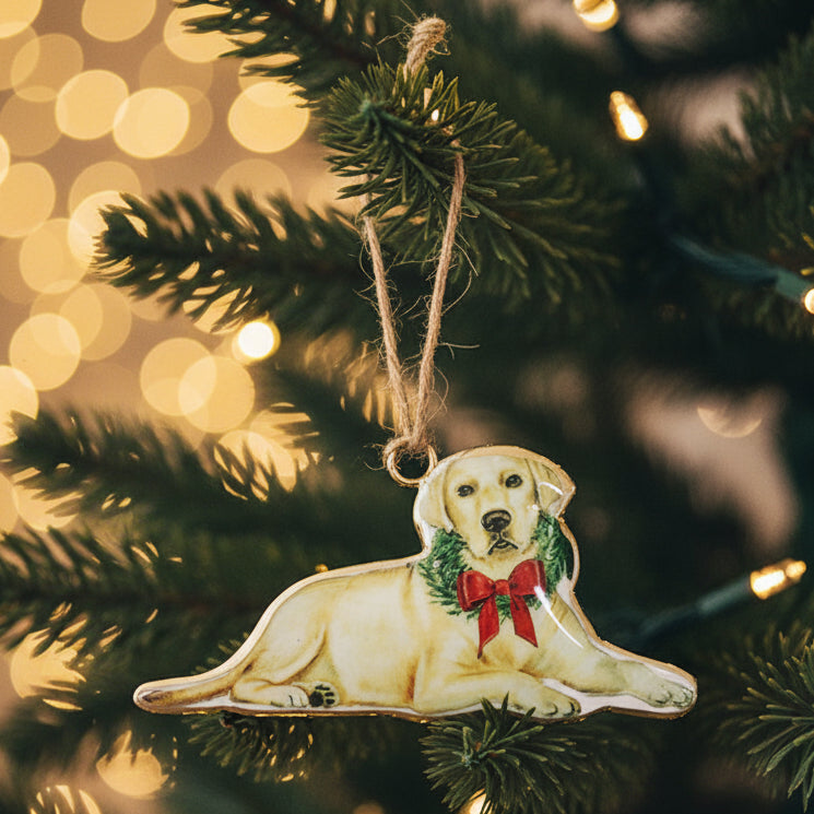 Le Forge Dog Lovers' Christmas Ornament Duo Bundle - Golden Labrador - RAPT ONLINE