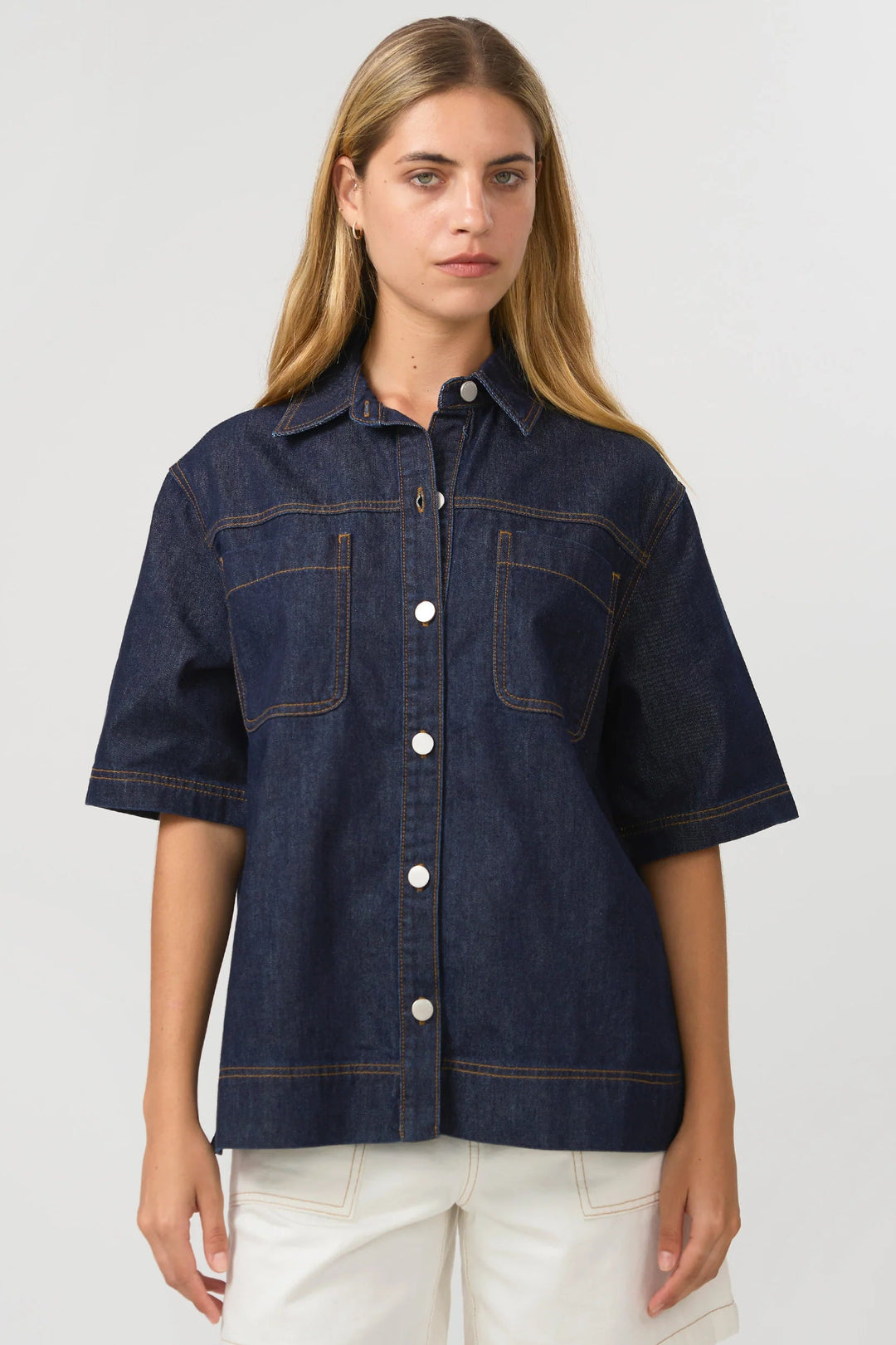 Stella + Gemma Indigo Reese Denim Shirt