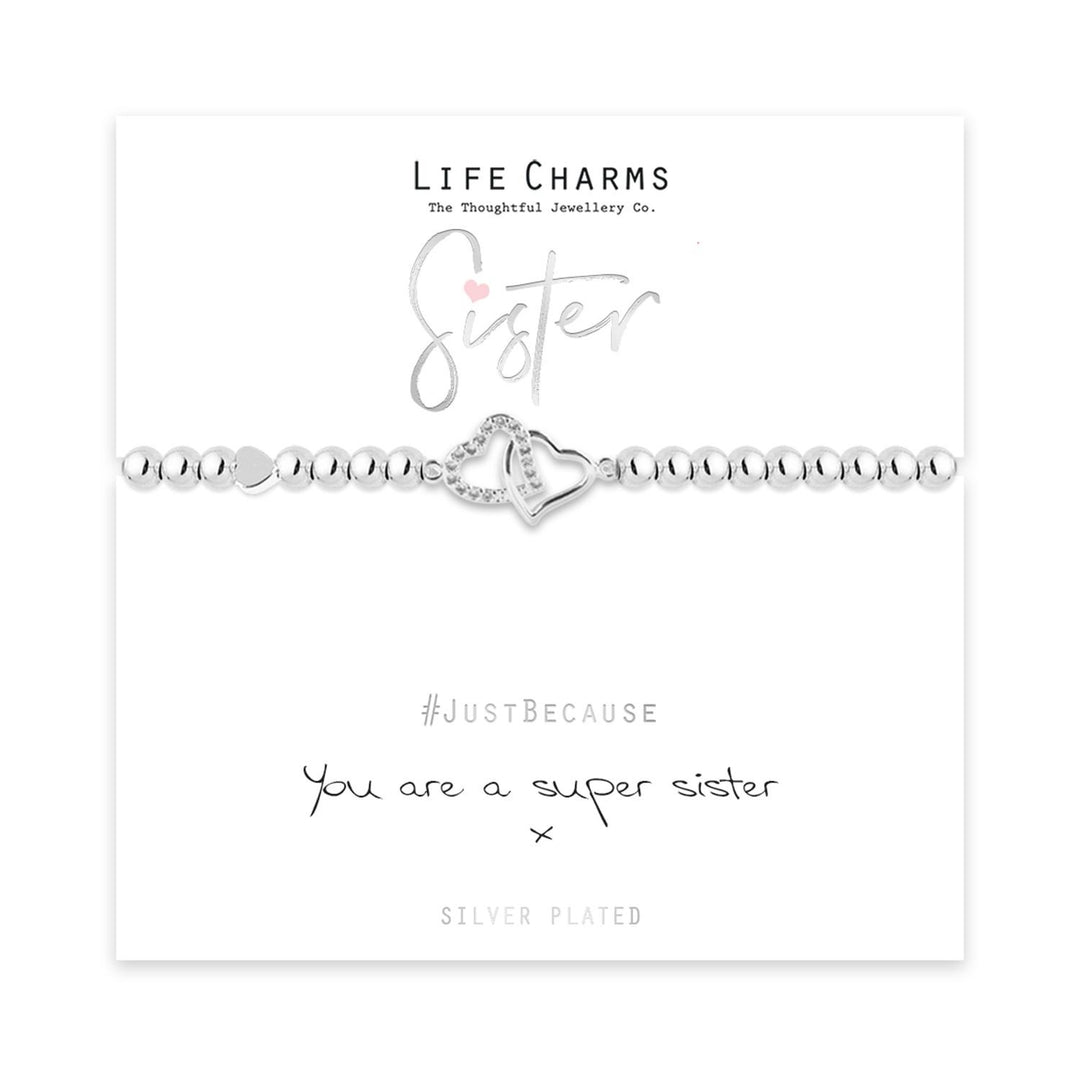 Sister Life Charms Silver Bracelet