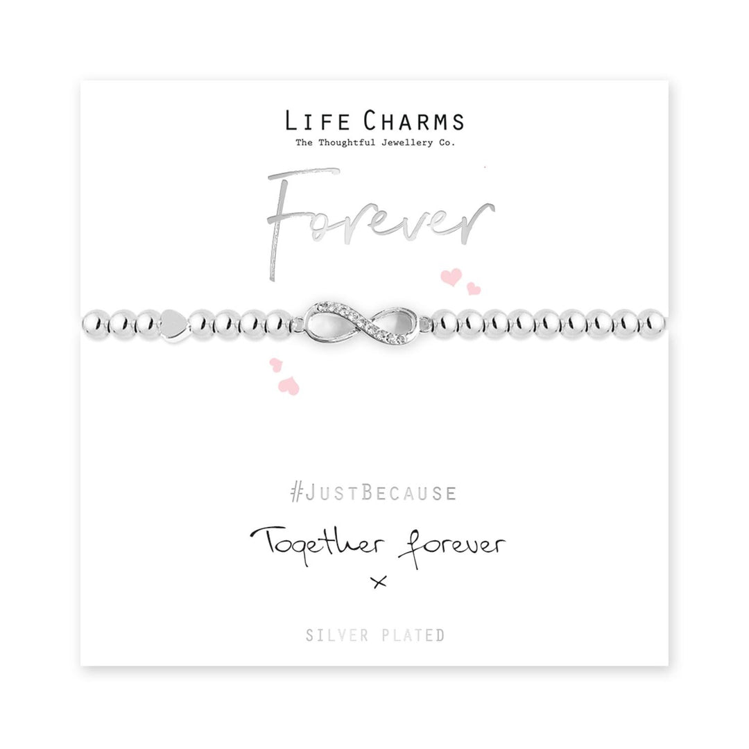 Forever Life Charms Silver Bracelet