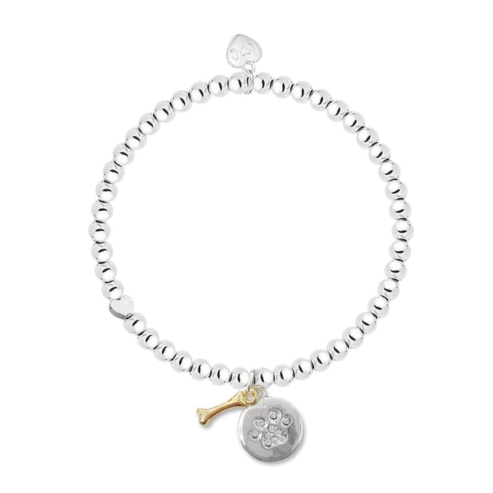 Dog Lover Life Charms Silver Bracelet