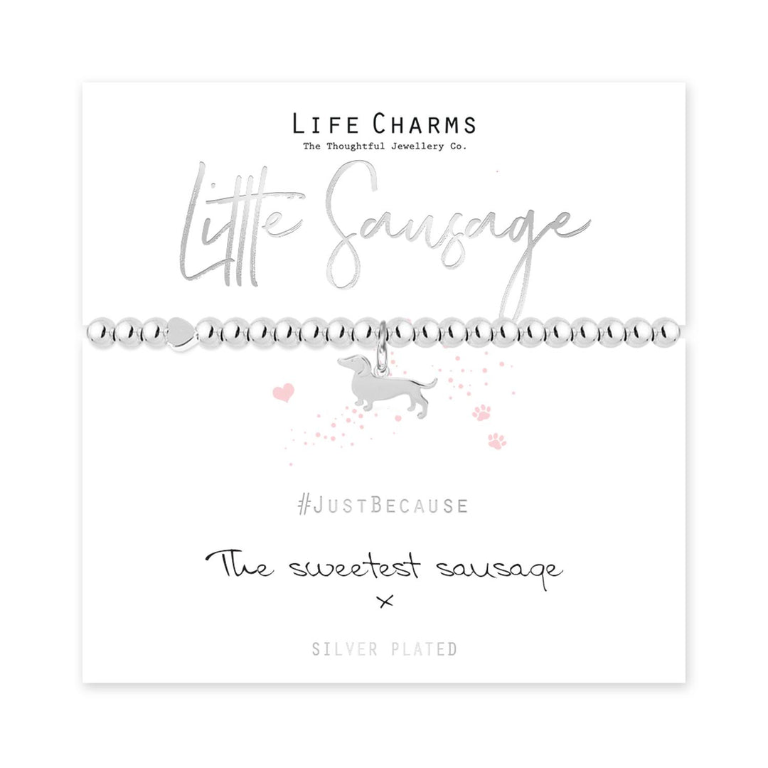 Sausage Life Charms Silver bracelet