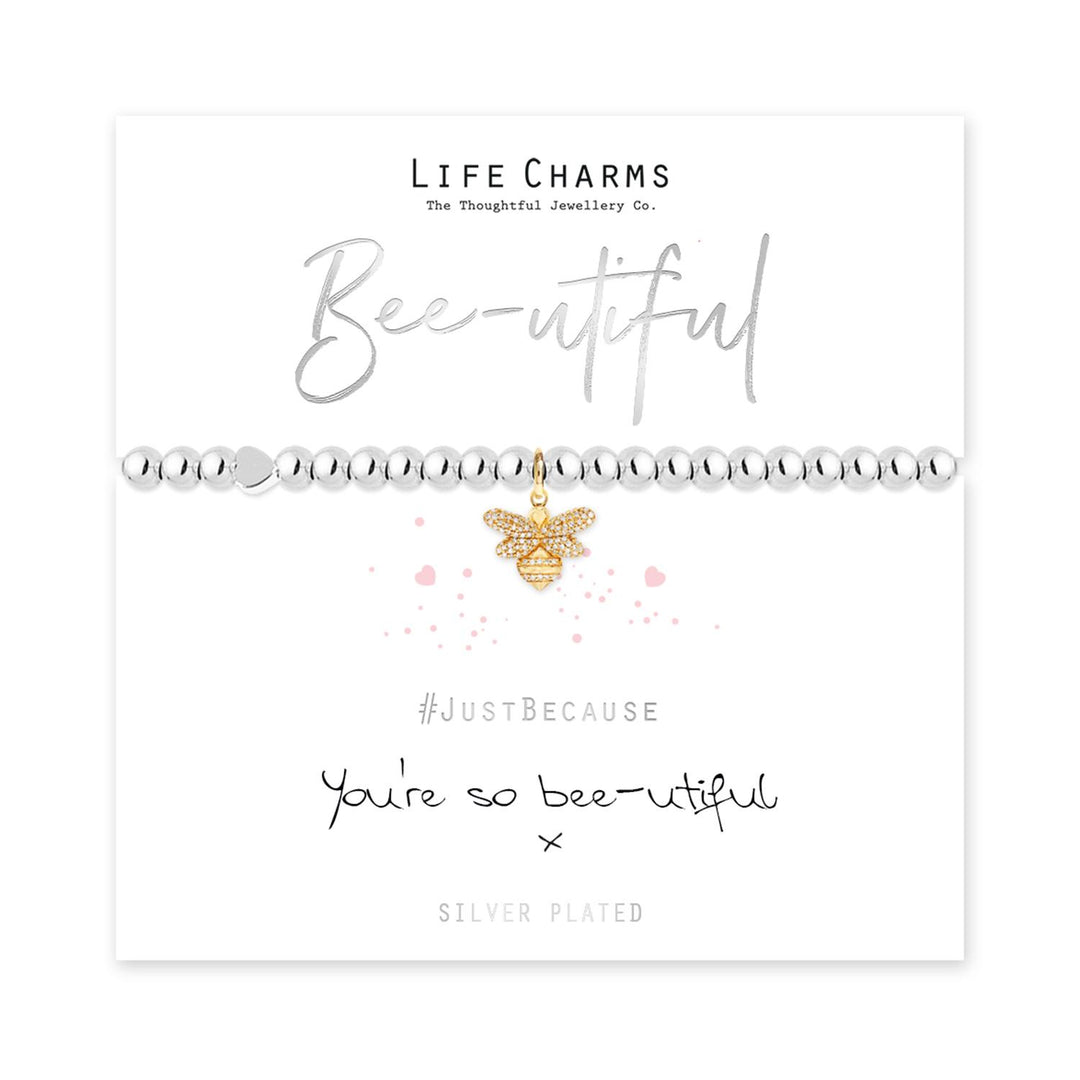 Bee-utiful Life Charms Silver Bracelet