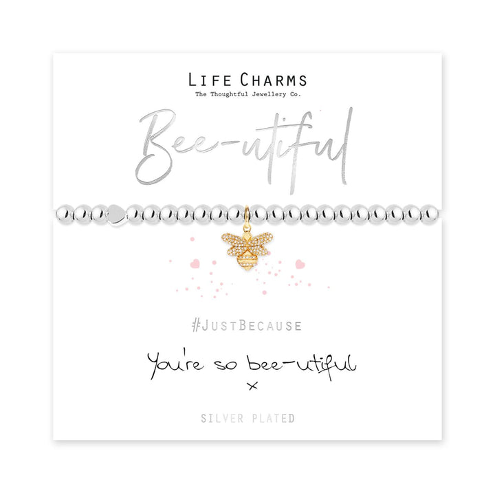 Bee-utiful Life Charms Silver Bracelet