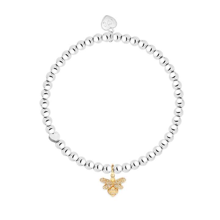 Bee-utiful Life Charms Silver Bracelet