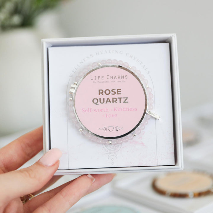 Rose Quartz Healing Stone Bracelet