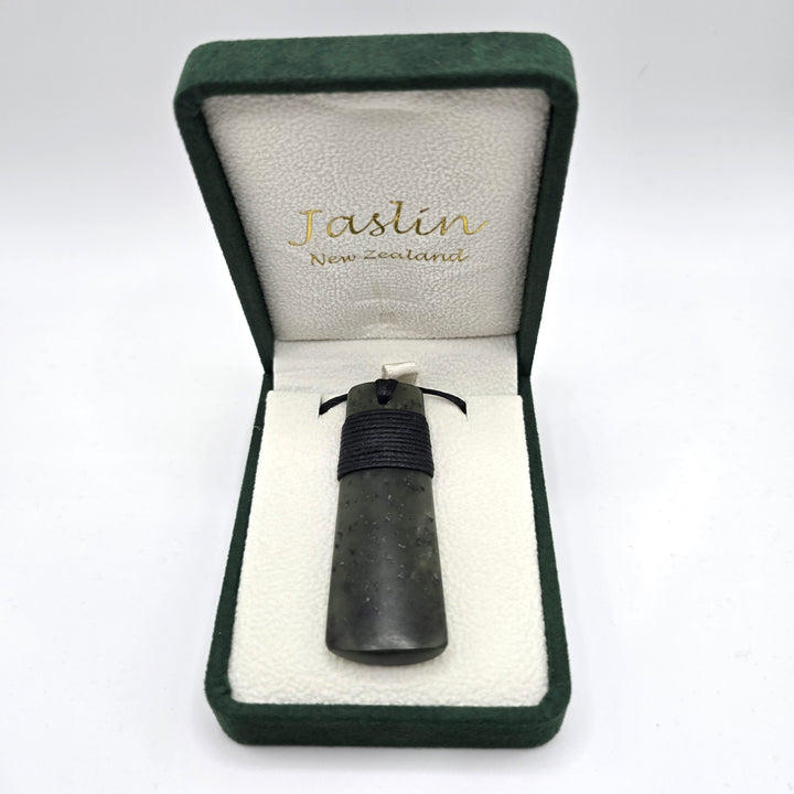 63mm Long Wrapped Greenstone Toki Necklace