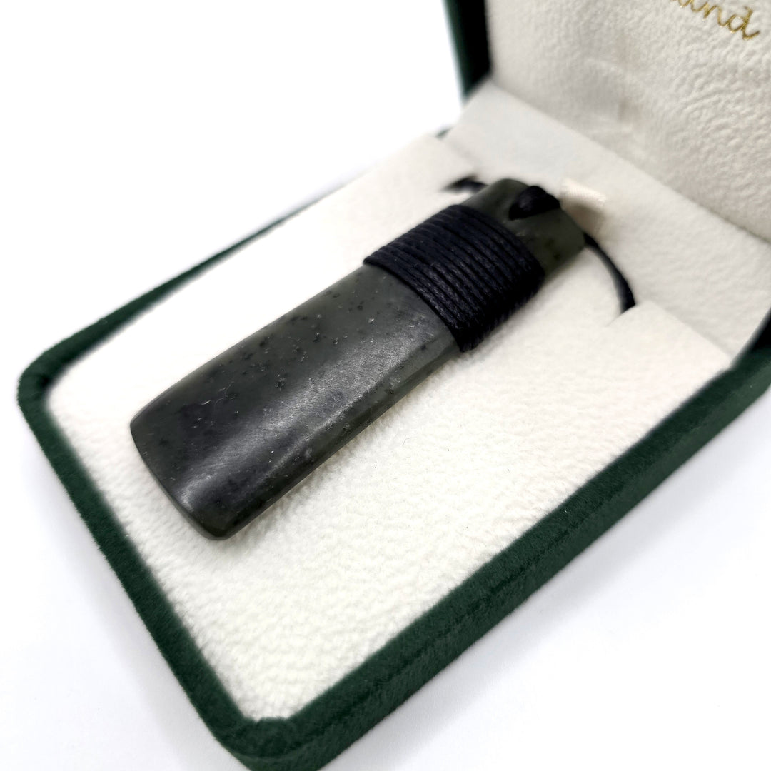 63mm Long Wrapped Greenstone Toki Necklace