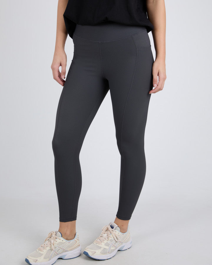 COAL LUXE RIB LEGGING