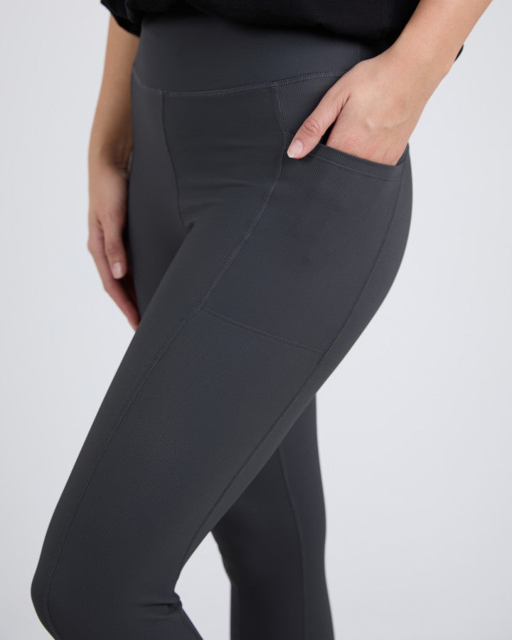 COAL LUXE RIB LEGGING