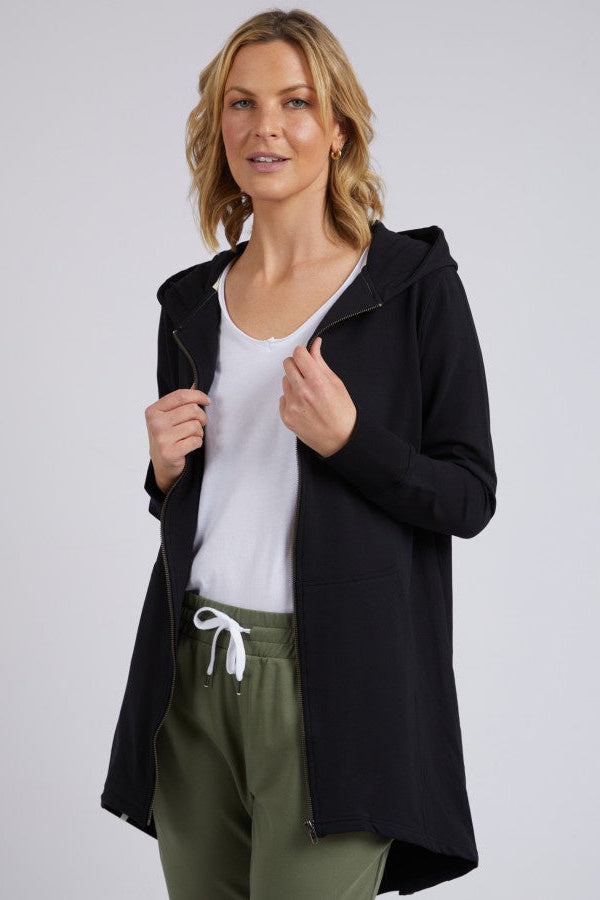 Elm Mara Zip Hoodie Black