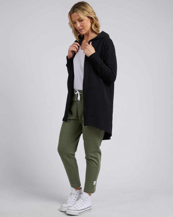 Elm Mara Zip Hoodie Black