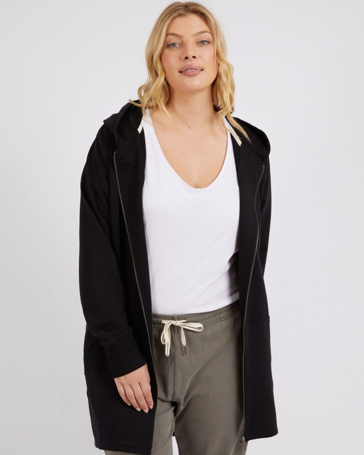Elm Mara Zip Hoodie Black