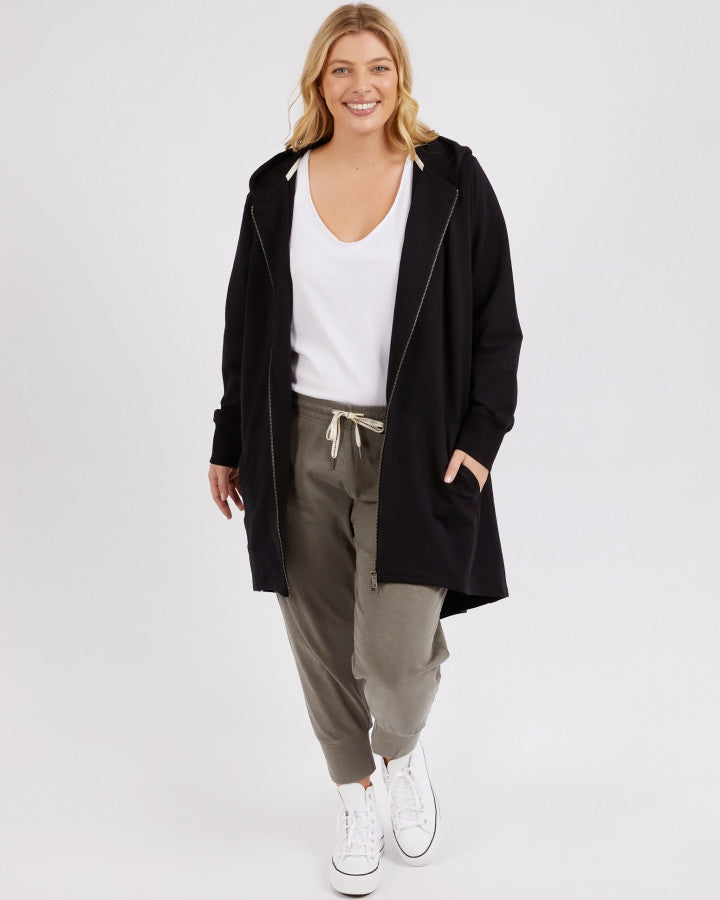 Elm Mara Zip Hoodie Black