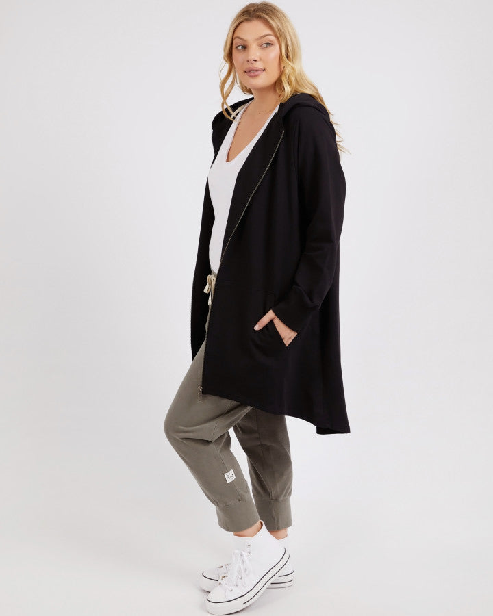 Elm Mara Zip Hoodie Black