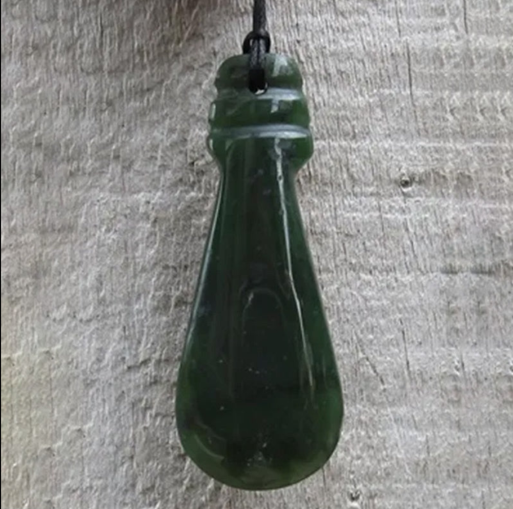 90mm Mere Greenstone Necklace