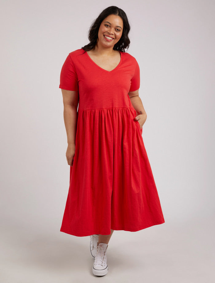 CHERRY MIMI MIDI DRESS - RAPT ONLINE