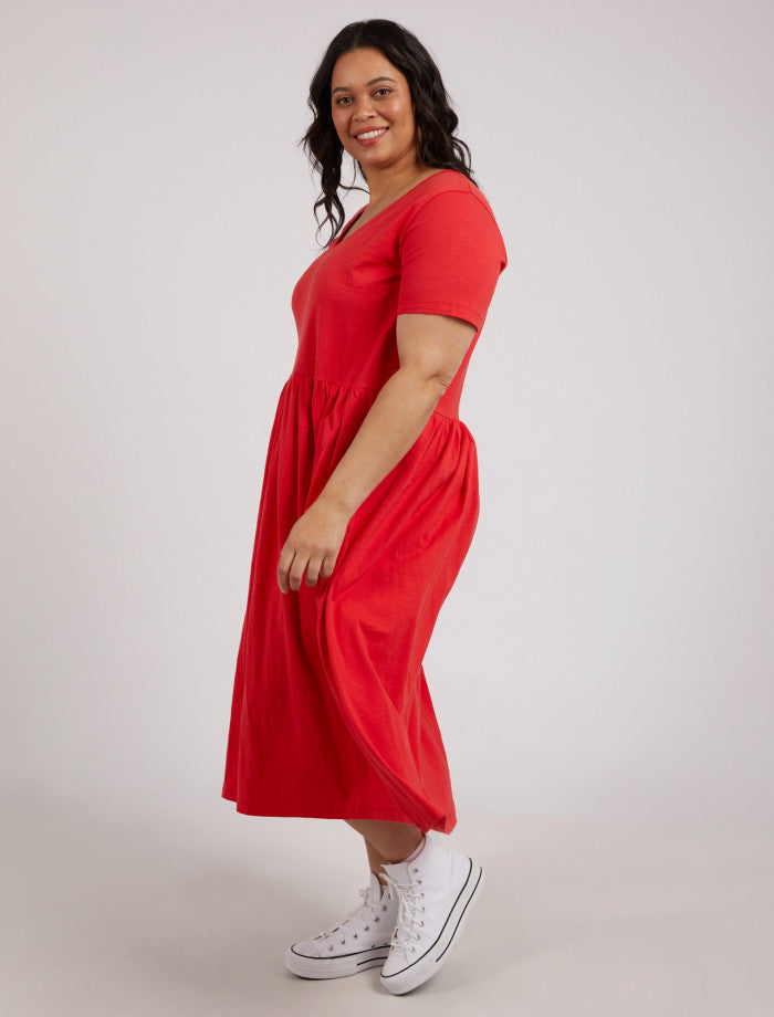 CHERRY MIMI MIDI DRESS - RAPT ONLINE