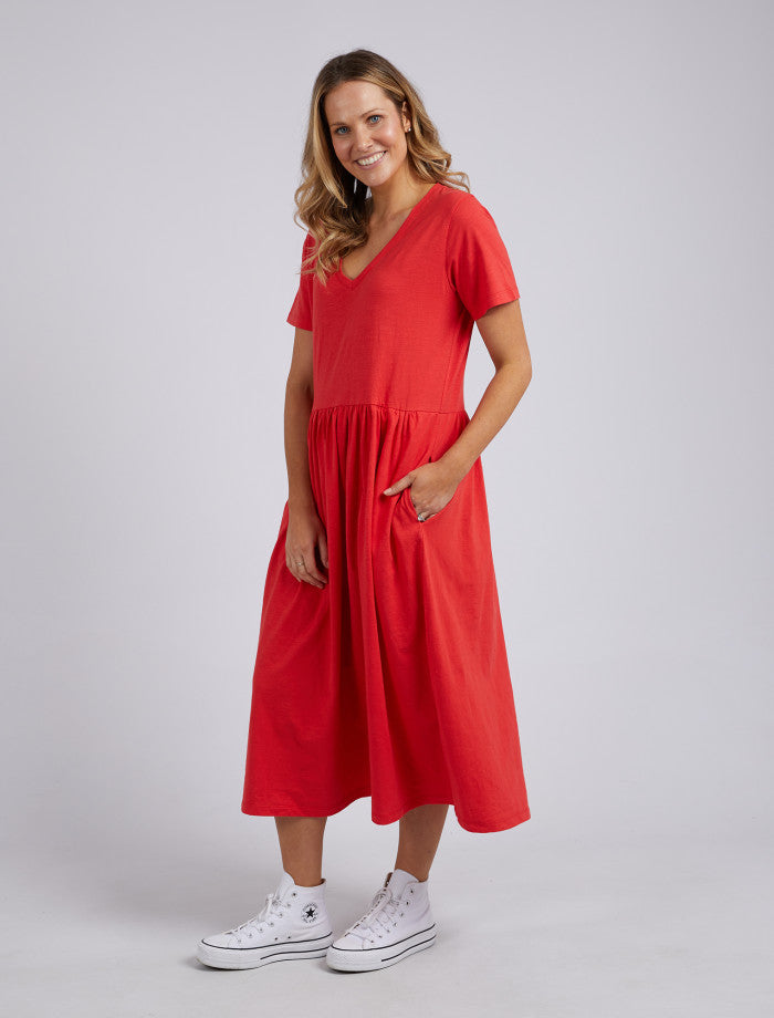 CHERRY MIMI MIDI DRESS - RAPT ONLINE