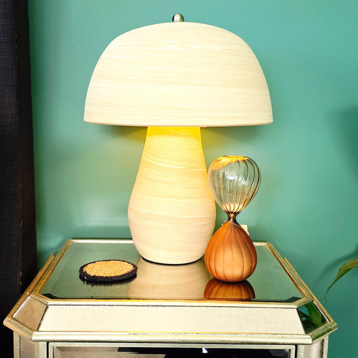 Terracotta Mushroom Table Lamp