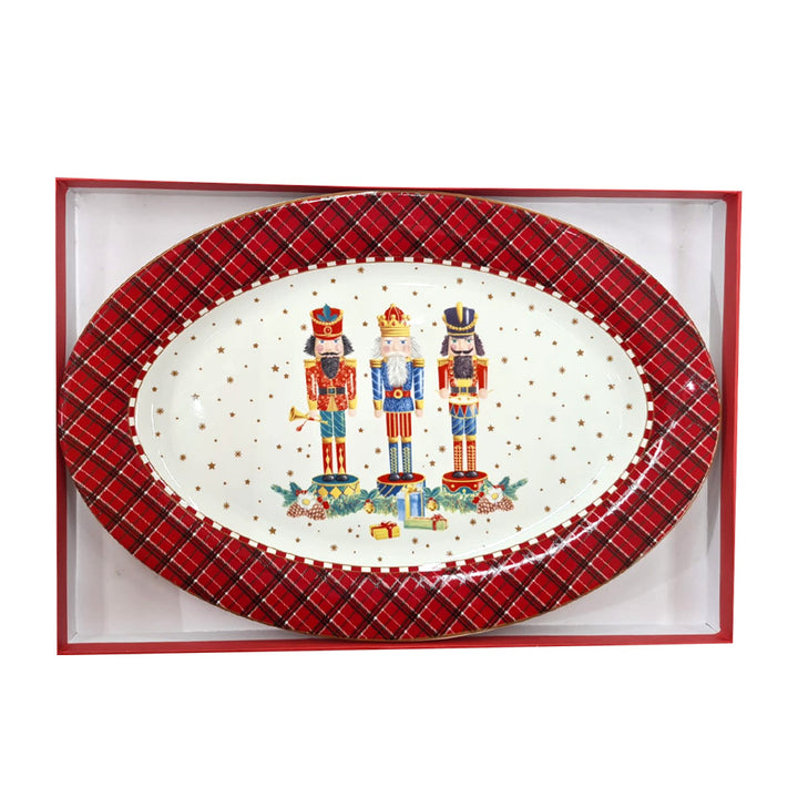 Oval Nutcracker Plate in Gift Box 35cm
