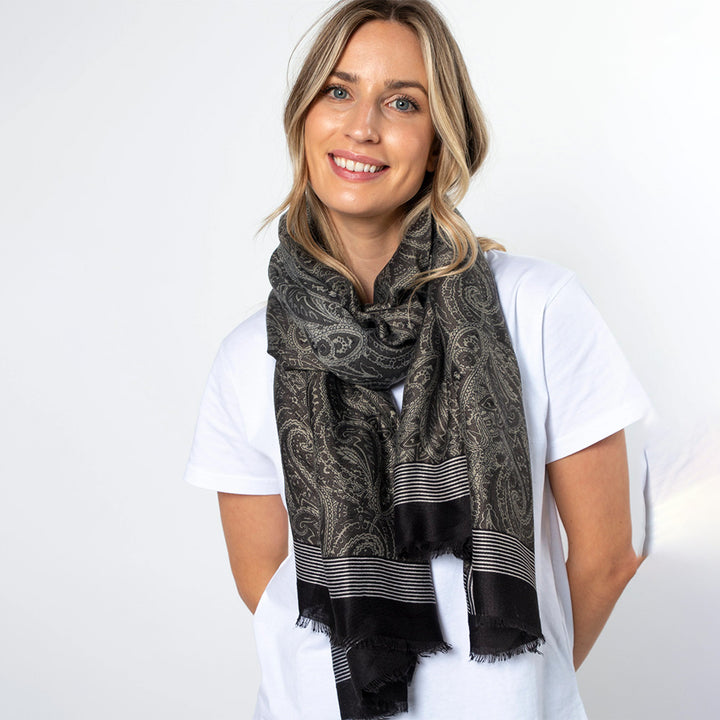 Stella + Gemma Paisley Scarf