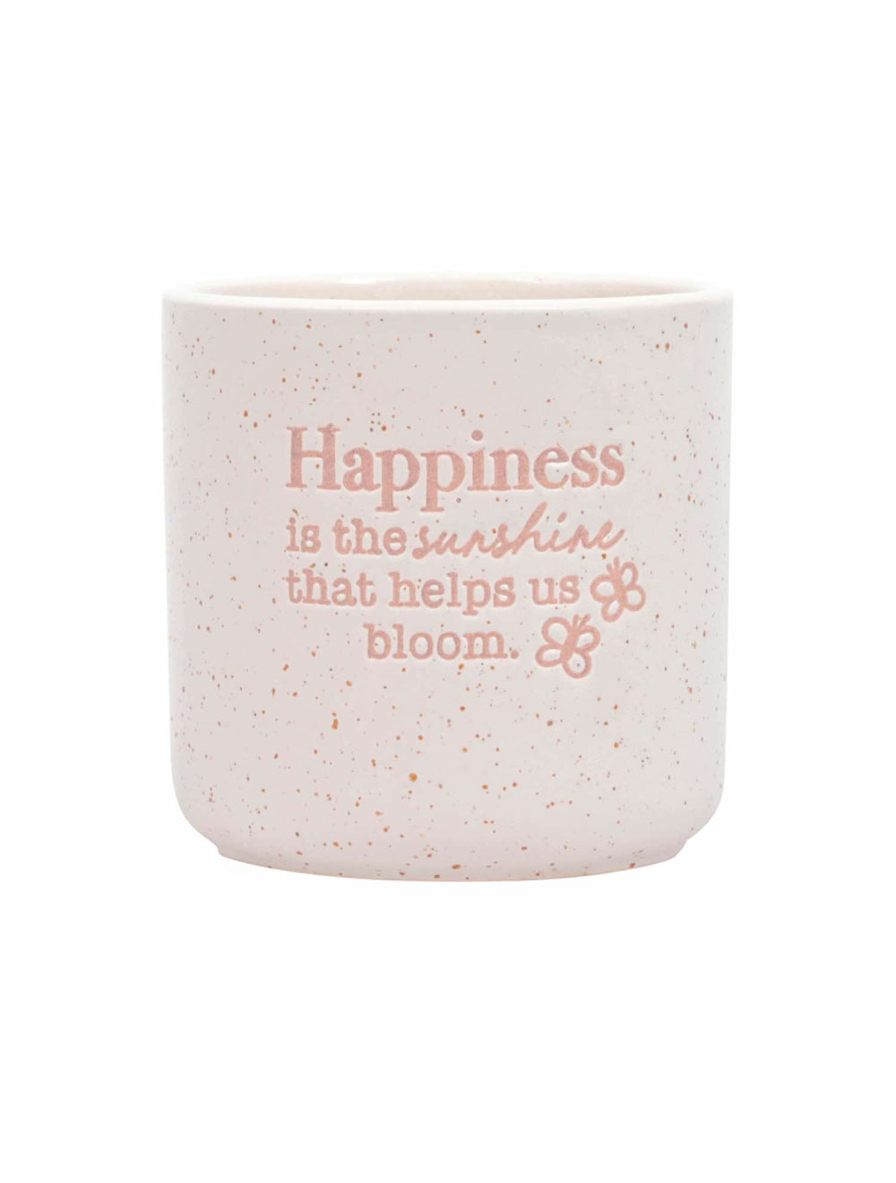 Happiness Quote Positive Plant Pot