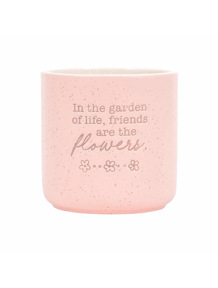 Flowers Quote Positive Plant Pot