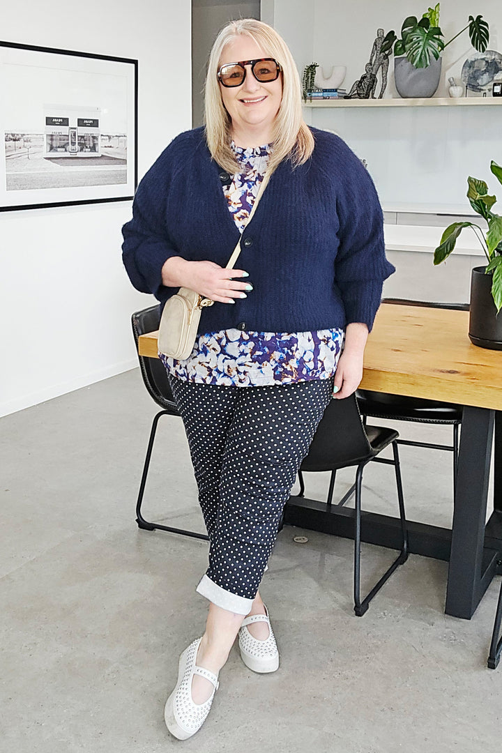 Sass Anika Frill Neck Blouse
