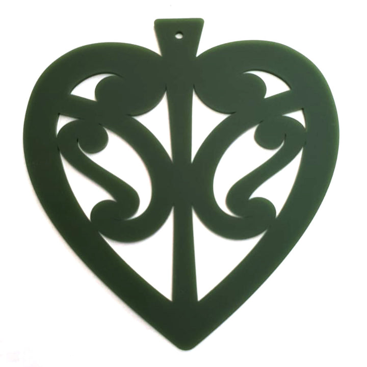 LARGE KOWHAIWHAI WALL HEART ART