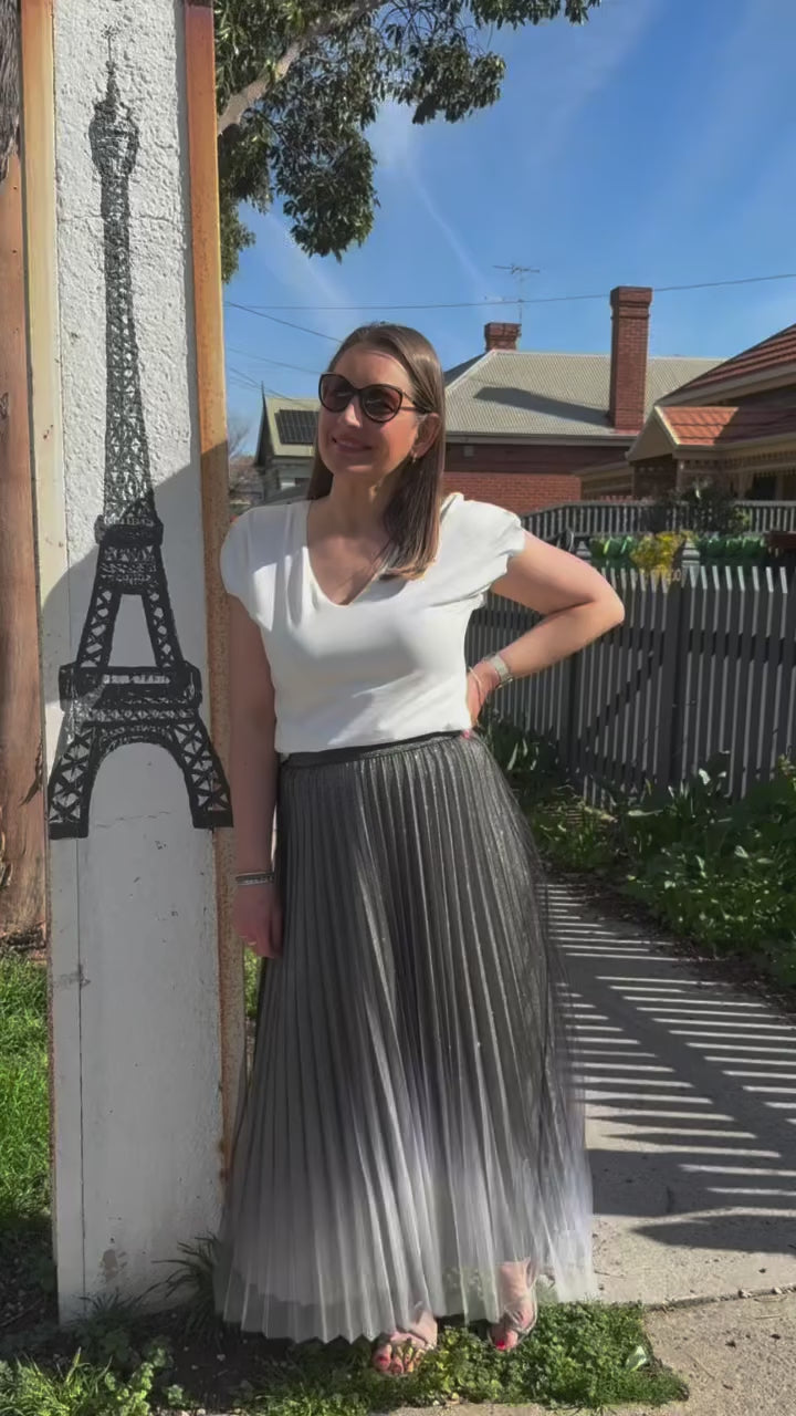 Brave & True Black Ombre West End Skirt