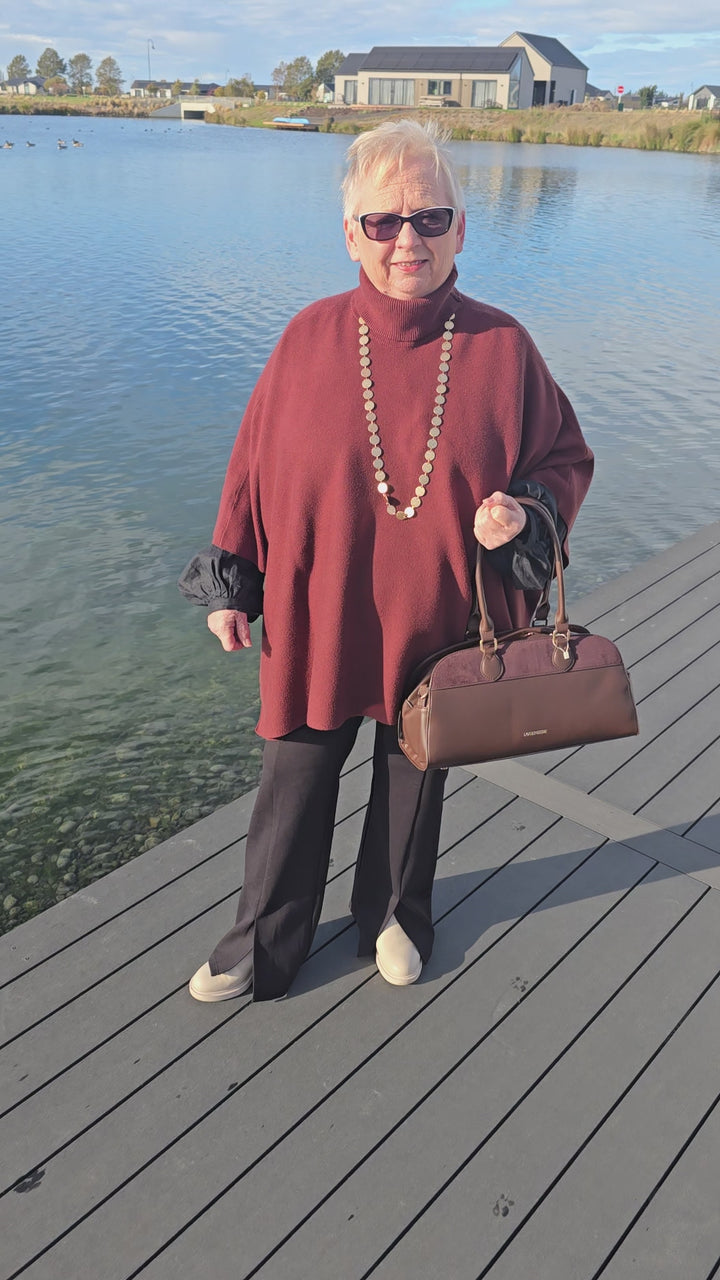 Eb & Ive Samira Mahogany Poncho