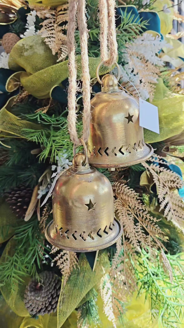 Rustic Bell Cut-Work Wall Ornament