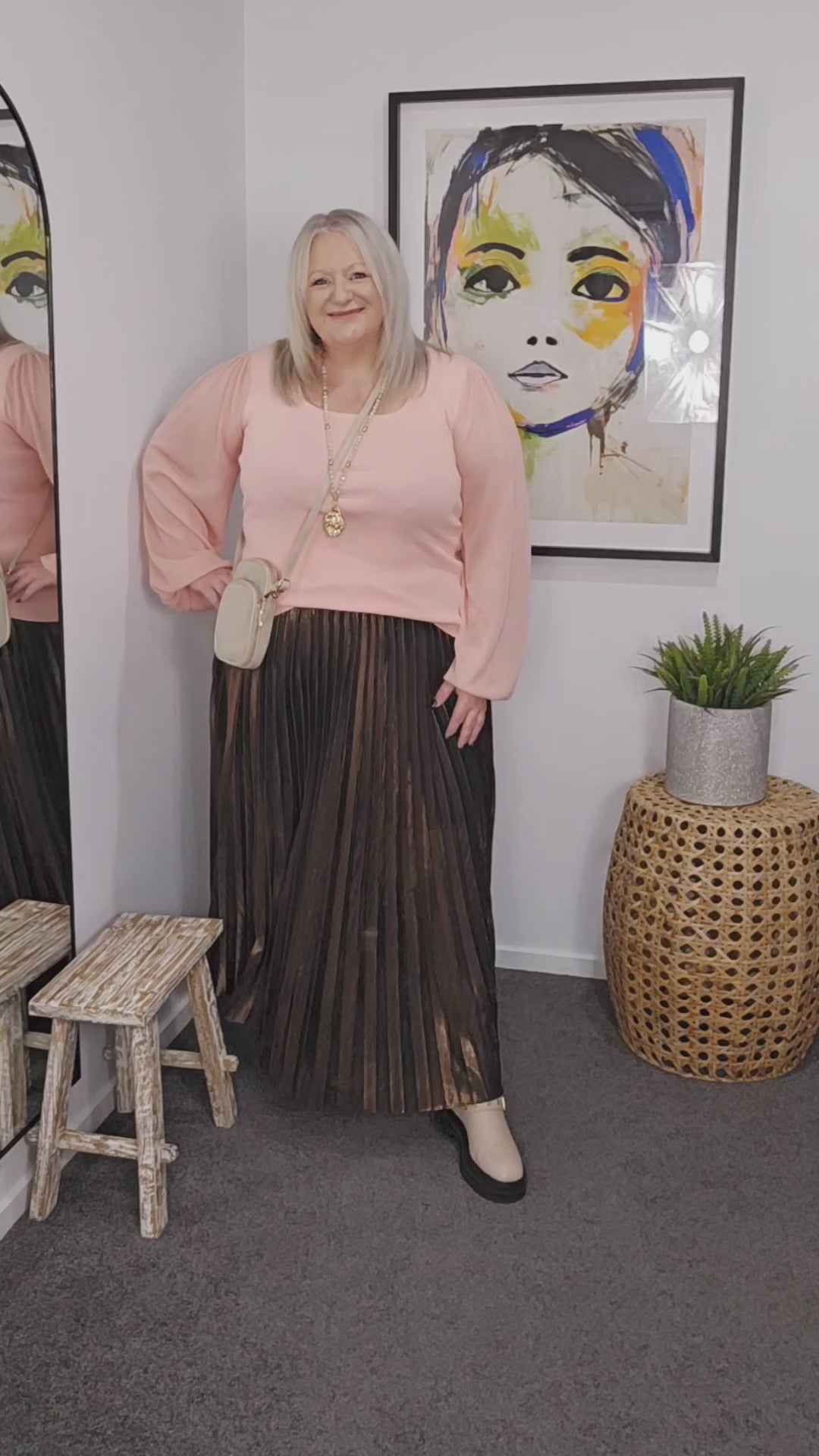 Et Alia Blush Lucy Knit Top