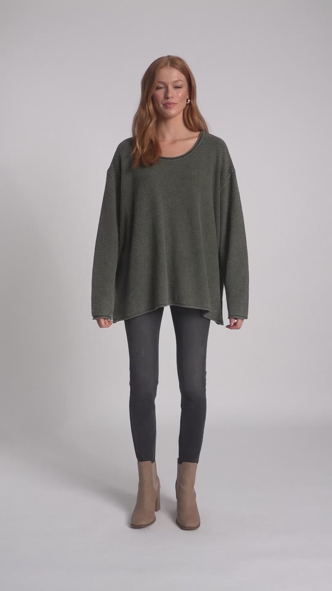 Eb & Ive Pampas Green Apache Jumper