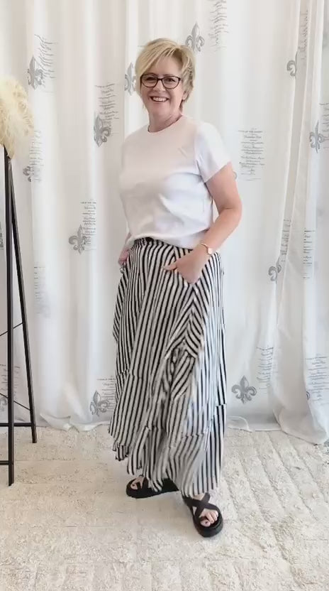 Deeanne Hobbs Tarryn Monostripe Skirt