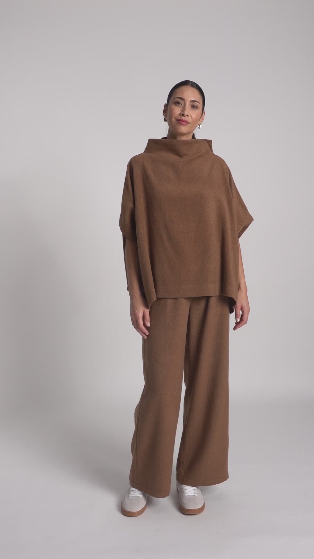 Eb & Ive Clay Azul Poncho