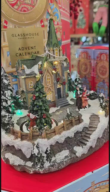 35cm Musical Light Up Christmas Village