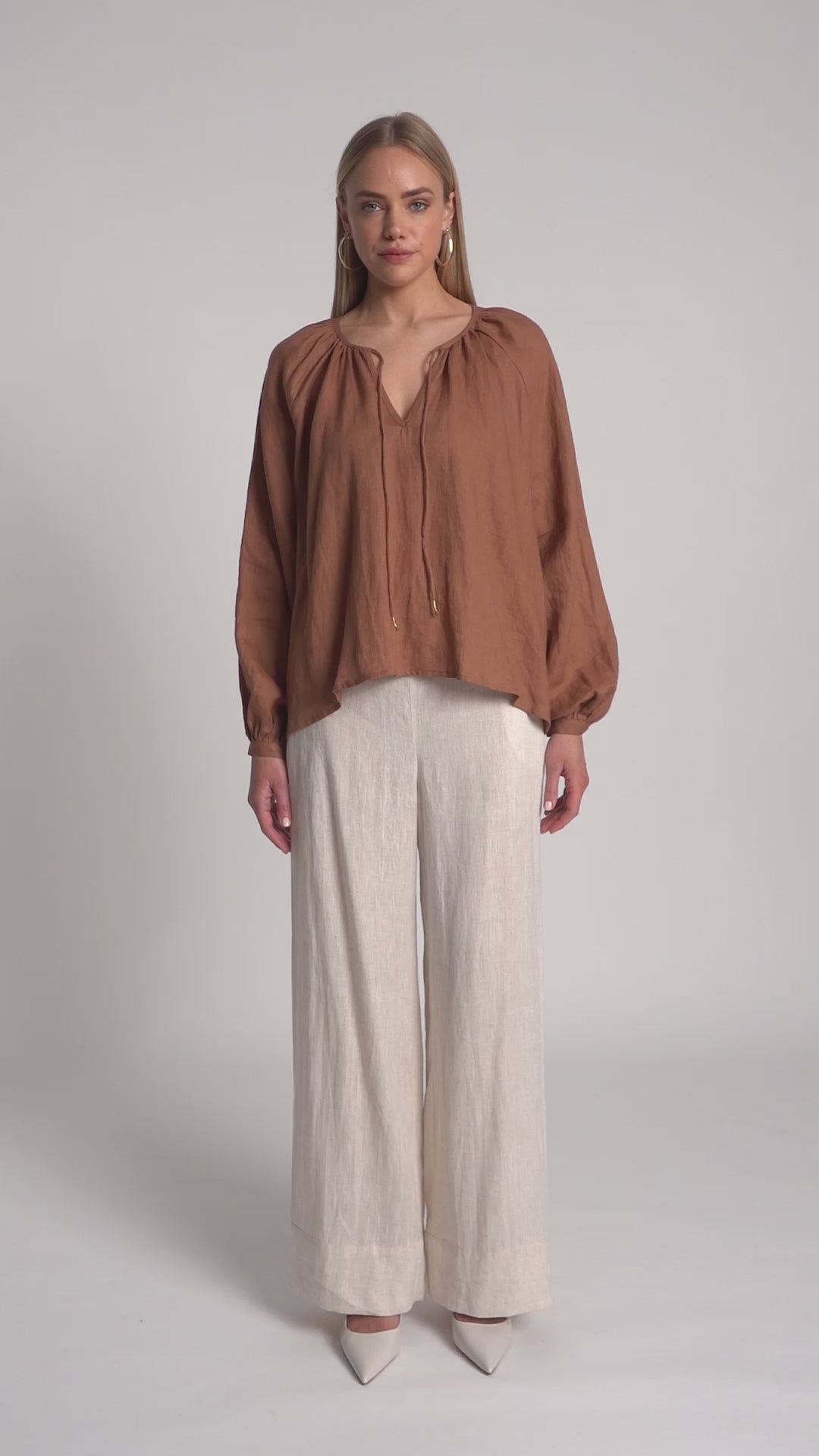 Eb & Ive Clay Bajau Blouse