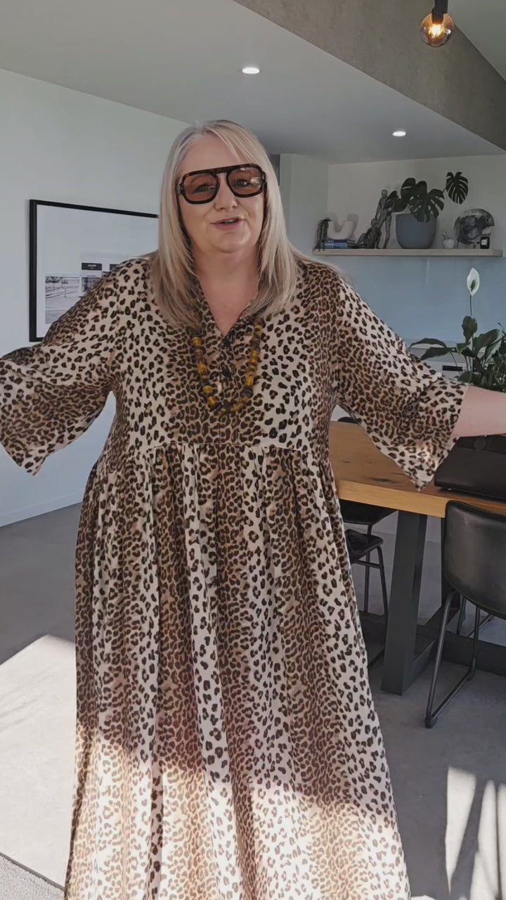 Deeanne Hobbs Leopard Brylie Dress
