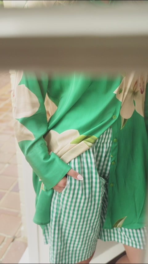 Curate Green Orchid Something Borrowed Shirt