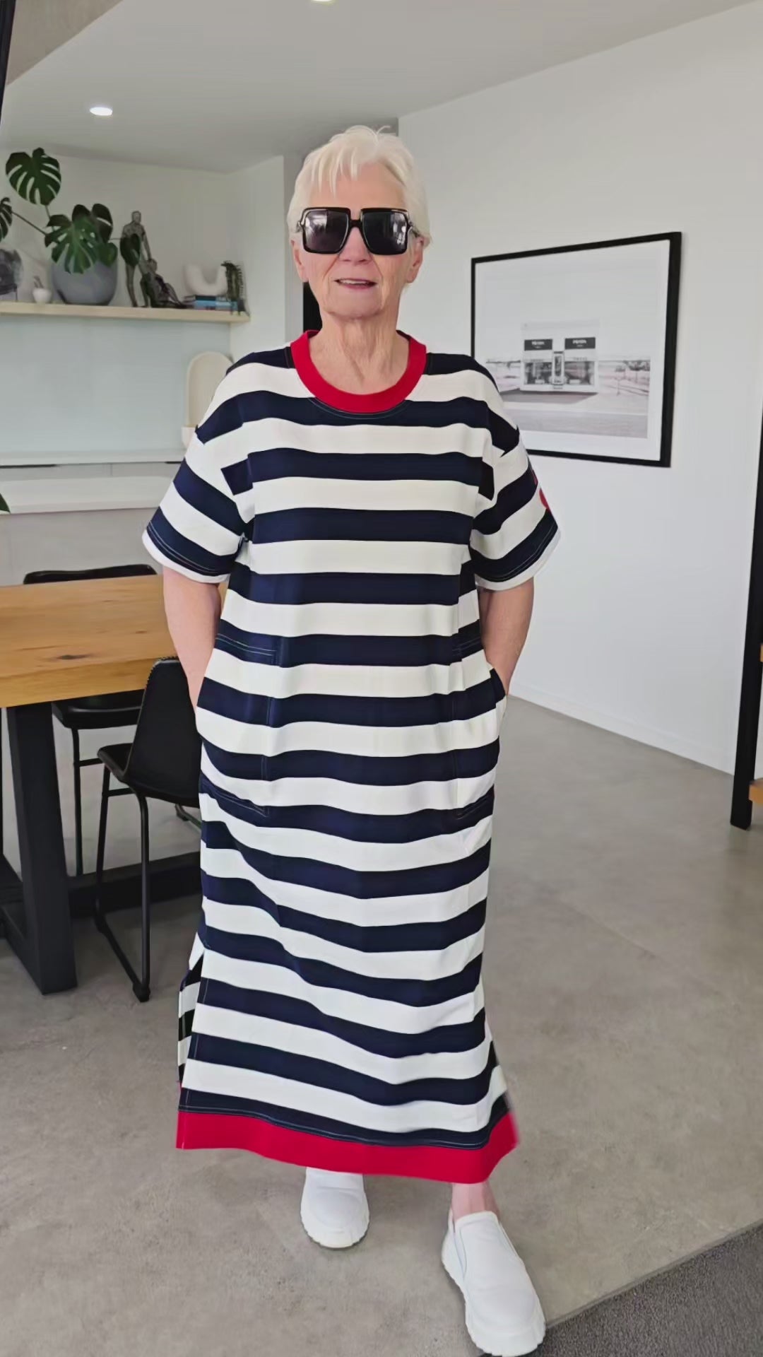Jellicoe Navy Stripe Evie Dress