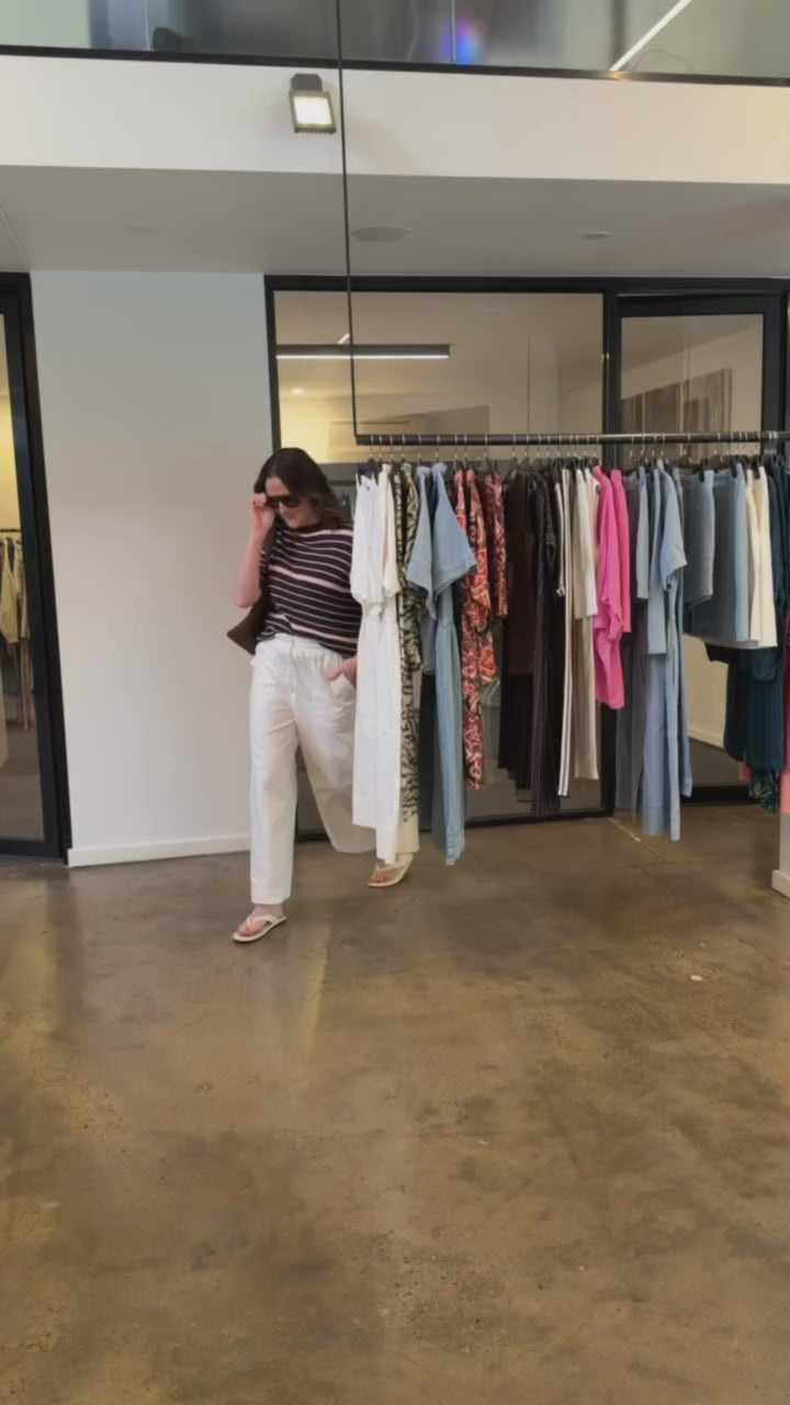Betty Basics White Saffra Relaxed Jeans