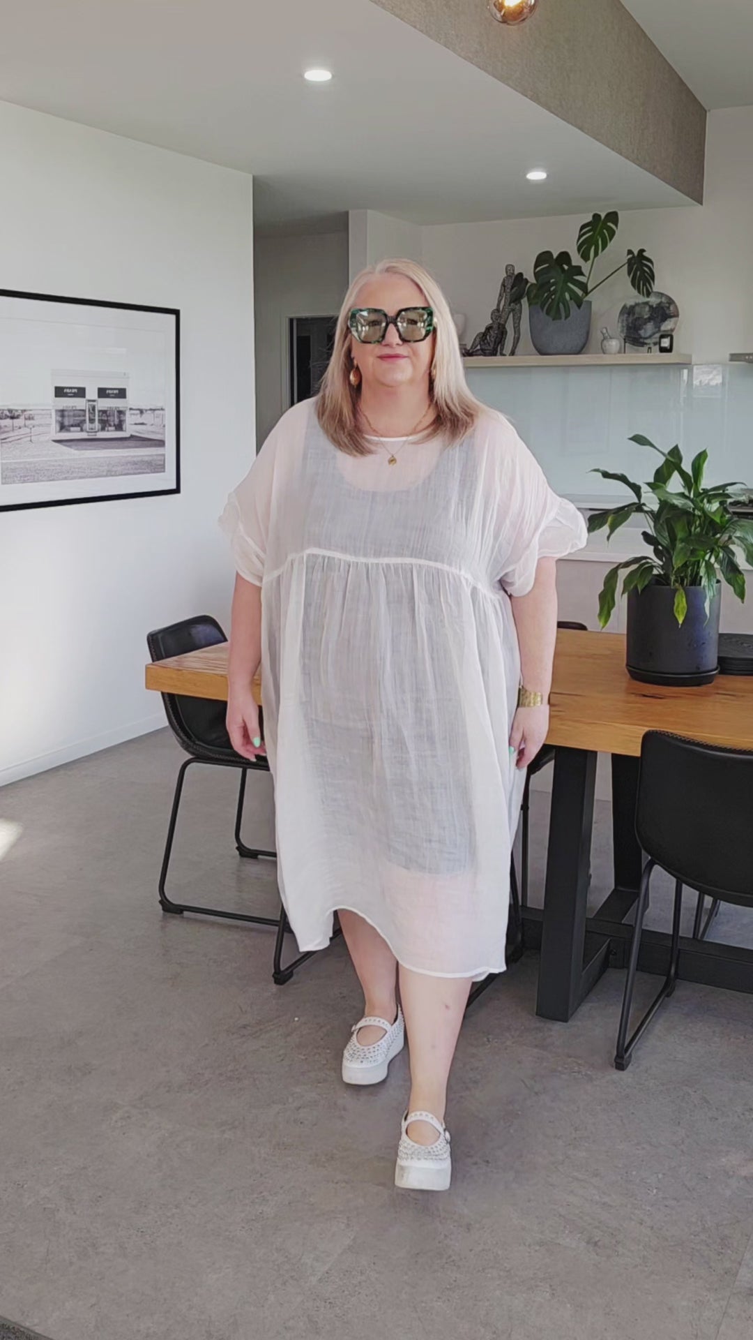 Two by Two Reversible White Reina Dress