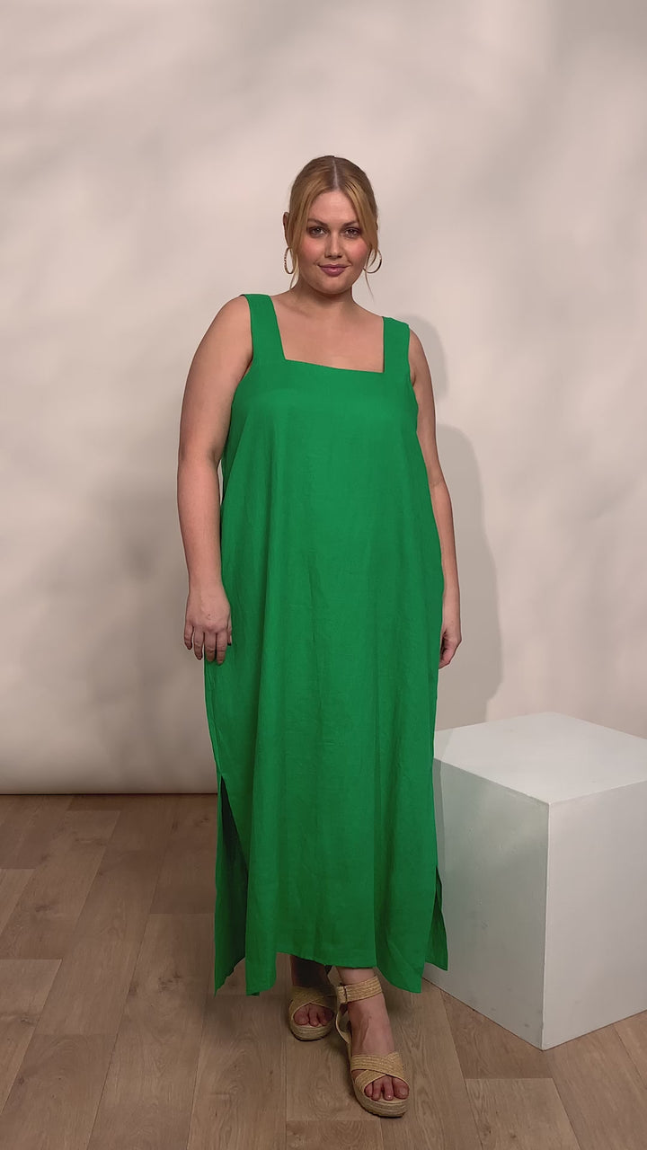 EMERALD HALCYON TANK DRESS